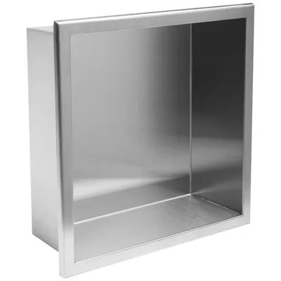 Immagine prodotto di Mensola Bagno Rea 1 30X30X10 Brush Steel