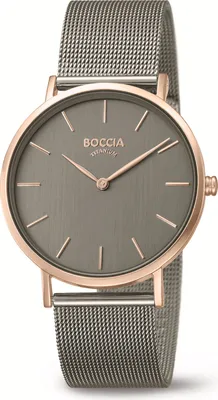 Produktbild von Boccia 3273-08 Damen-Armbanduhr, Gold / Edelstahl-Gehäuse, Metall-Armband