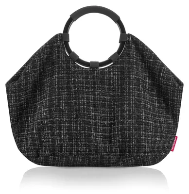 Zdjęcie produktu dla Reisenthel loopbag hobo, Kobieta, Torebka Hobo, Kieszeń na zamek, Czarny, Wzór, Czarny