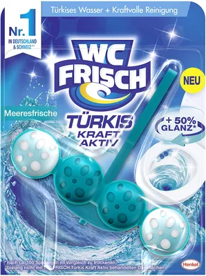 Produktbild von WC Frisch Kraft-Aktiv Duftspüler Türkisspüler Meeresfrische (50 g)