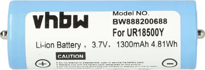 Produktbild von vhbw Akku kompatibel mit Braun CoolTec CT2CC, CT4CC Rasierer (1300 mAh, 3,7 V, Li-Ion)