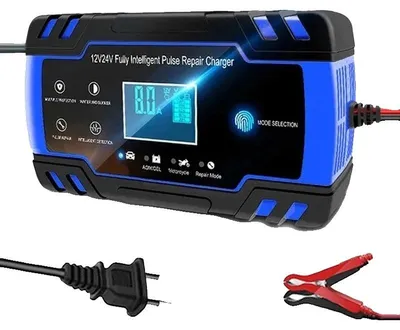 Produktbild von Batterieladegerät, intelligente Ladetechnologie, Sicherheitsfunktionen, digitales LCD-Display, Batterieladegerät