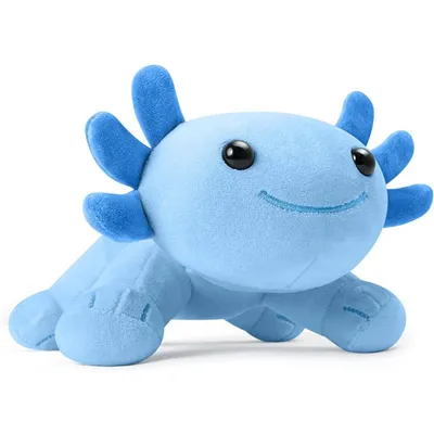 Productafbeelding van Minicee Pluche Salamander – Knuffel, 27 cm, zacht en ideaal als cadeau, blauw