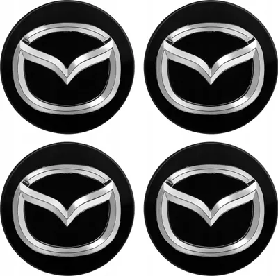 Produktbild von MAZDA 56 mm Endkappen glänzend schwarz