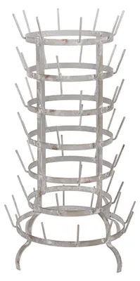Image de Clayre & Eef Porte-tasses Ø 37x66 cm Gris Métal