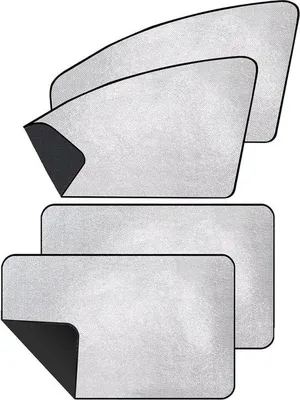 Image de Pare-soleil automatique pour voiture avec protection UV - argent