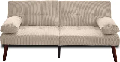 Produktbild von Best Möbel Philae - 2-Sitzer Schlafsofa Klappsofa - Cord , Beige