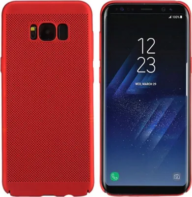 Produktbild von Handy Hülle für Samsung Galaxy S8+ Plus Schutzhülle Case Tasche Cover Etui Rot