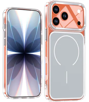 Obrázek produktu pro Magnetické pouzdro pro iPhone 18 Pro Max, tenké průhledné nárazuvzdorné pouzdro, kompatibilní s MagSafe Šedá