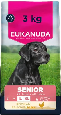 Productafbeelding van Eukanuba Senior hondenvoer met kip, voor grote rassen, 3 kg