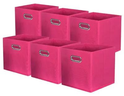 Imagen del producto de Juego de 6 cajas de almacenamiento plegables con asas