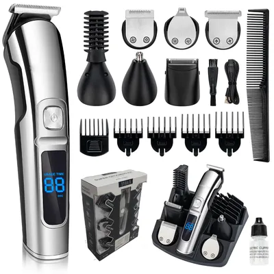 Produktbild von Haarschneider, Bartschneider, Haartrimmer, Barttrimmer, 11 in 1 Haarschneidemaschine, Nasenhaartrimmer, Wasserdicht