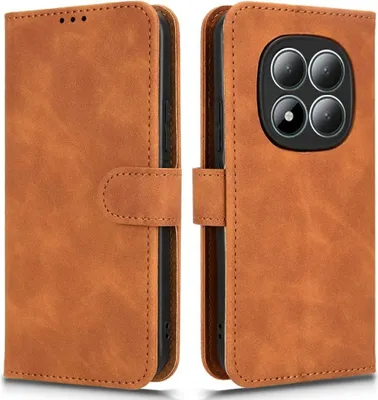 Produktbild von Xiaomi Redmi Note 15 Pro 5G Hülle - Coverup Klapphülle - Braun