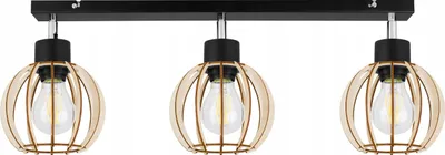 Image de Suspension Plafonnier Bois LED Moderne