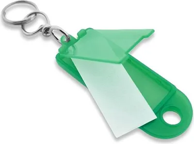 Produktbild von CombiCraft Aufklappbare Schlüsseletiketten in Grün 60x22 mm- Packung mit 100 Stück