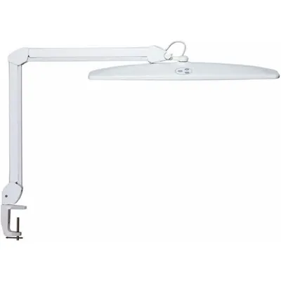 Image de MAUL Lampe de table MAULexplore LED 6.500 K dimmable Pied à pince blanc