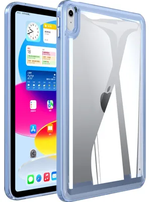 Produktbild von Mobigear Crystal iPad Mini 7 (2024) Hartschalen-Hülle, Rückseite – Transparent / Blau