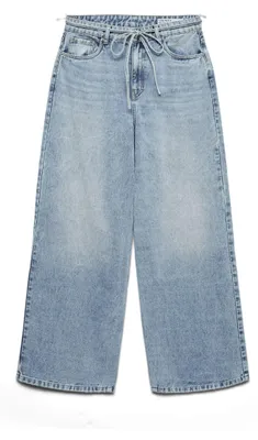 Productafbeelding van VERO MODA Damesbroek, wijde pasvorm, model VMWIEN, mid-rise taille, wijde pijpen, jeans