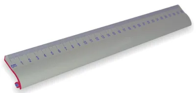 Immagine prodotto di Wedo 525331 Righello standard in alluminio da 30 cm con freno antiscivolo(P)