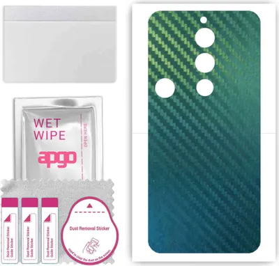 Produktbild von apgo Rückseite Schutzfolie, Skin, kompatibel mit ZTE Nubia Red Magic 8S Pro, Hinten Displayschutzfolie aus Vinylfolie, kratzfest, einfache Montage - Kohlenstoff-Chamäleon CAKA1
