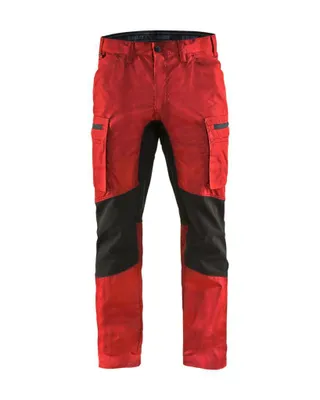 Produktbild von Blakläder® Service Arbeitshose Stretch 1459 1845 in div. Farben, Farbe:rot/schwarz, Größe:D116 (D29)