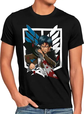 Produktbild von A.N.T. Flying Swordsman Herren T-Shirt attack anime japan manga on titan aot