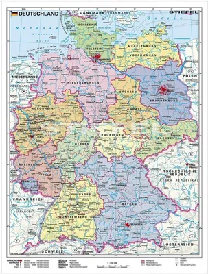 Produktbild von Happy Kidz Deutschland politisch Ausführung: Poster 21404292010-1
