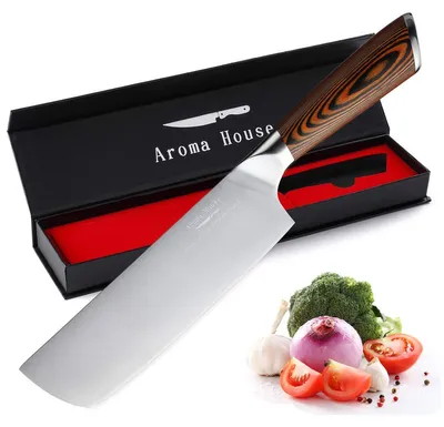 Produktbild von Nakiri Kochmesser 18,8 cm, deutscher Edelstahl, für Küche