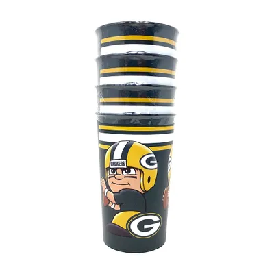 Produktbild von NFL Green Bay Packers Partybecher Trinkbecher Set 4-Stück Becher Cup 525ml