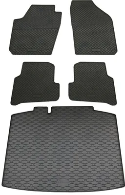 Produktbild von Rigum Gummi Fußmatten + Kofferraumwanne im Set für Skoda Rapid Spaceback