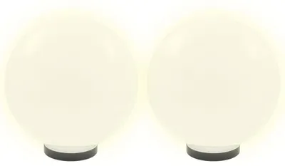 Productafbeelding van vidaXL LED-tuinverlichting, 2 stuks, bolvormig, 30 cm, PMMA