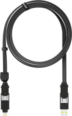 Zdjęcie produktu dla Rolling Square inCharge XL, 2 m, USB A/USB C, USB C, USB 2.0, 0,48 Gbit/s, Czarny