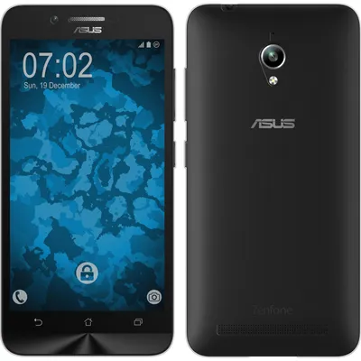 Produktbild von PhoneNatic Case kompatibel mit Asus Zenfone Go (ZC500TG) - grau Silikon Hülle 360° Fullbody Cover