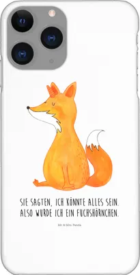 Produktbild von Mr. & Mrs. Panda Iphone 11 Pro Handyhülle Einhorn Wunsch - Weiß - Geschenk, Unicorn, Fuchs, Unicorns, Fuchshörnchen, Einhörner, Füchse, Premium Kunststoff, Handy Case