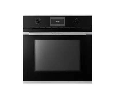 Produktbild von Kueppersbusch B 6330.0 S1 Einbau-Elektrobackofen, Schwarz, 70 l Volumen, 59,5 cm Breite, +, Ober-/Unterhitze + Umluft, Hitzeschutz-TÃ1/4r, Selbstreinigungsfunktion, Display, integrierte Uhr