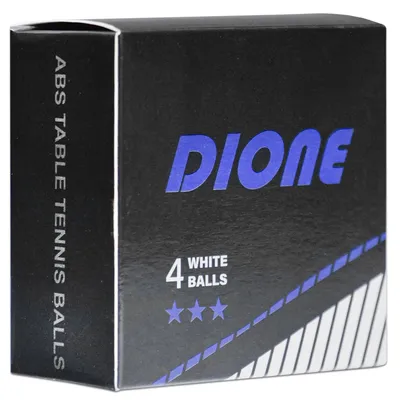 Produktbild von Dione - 4x Bälle für Tischtennisplatte - 3* Qualität - Bälle für Tischtennis Ping Pong - inklusive Box