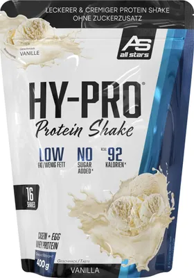 Produktbild von All Stars Hy-Pro Protein Shake - 400 g-Beutel Vanilla