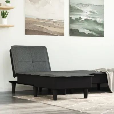 Produktbild von CLORIS Chaiselongue Dunkelgrau Stoff - Recamieren LL0000212233