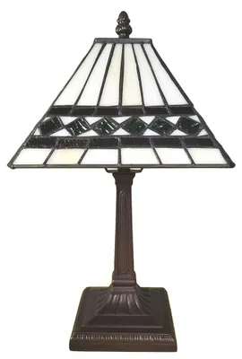 Produktbild von Clayre & Eef Tiffany Tischlampe 20x20x34 cm Beige Polyresin