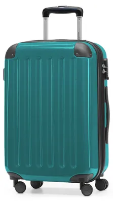 Produktbild von HAUPTSTADTKOFFER  Alex - Handgepäck Hartschalen-Koffer Flugzeug erweiterbar Kabinen-Trolley Carry-On Hand Luggage Hardcase, 4 Rollen, 55 cm, 42 L,Türkis