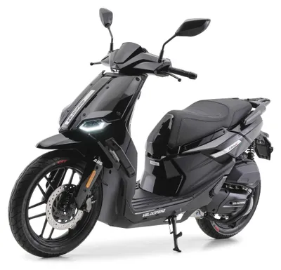 Produktbild von Motorroller CITY-X - Schwarz - 125ccm - 99km/h, Euro 5+, KeylessGo, LED Beleuchtung 16 Zoll Räder