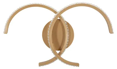 Produktbild von Wandleuchte Glam mit doppeltem Leuchtbogen in Gold