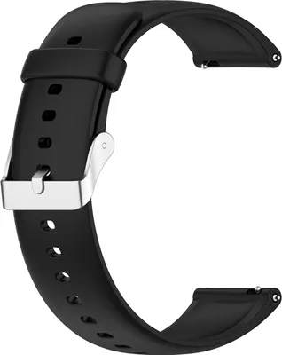 Produktbild von Watch Band 22 mm wasserdichte weiche Silikon Smart Watch Armband Ersatz für Realme Watch 2/2 Pro/3 Pro/S/S Pro-Schwarz a