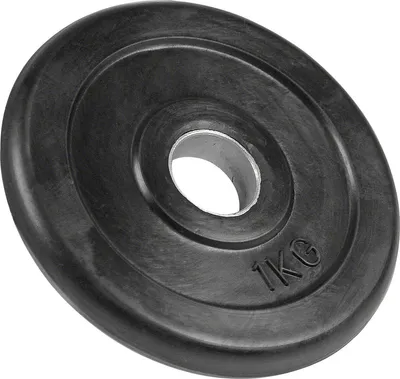 Produktbild von Sport-Tec Get-Fit Hantelscheibe aus Gummi, Stück, Krafttraining, Fitness, Bodybuilding, Kraftsport, Muskelaufbau, Powerlifting, 1,0kg, 2,0kg 5,0kg / Stück