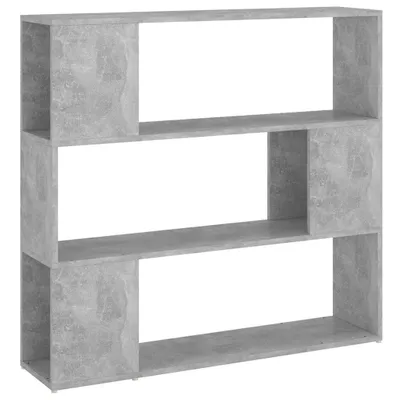 Obrázok produktu pre vidaXL Regál na knihy Rozdeľovač izieb Betónová sivá 100x24x94 cm