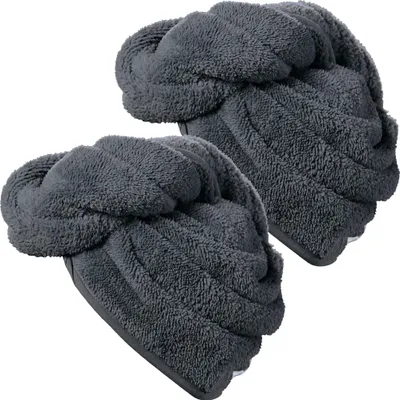 Produktbild von Erwin Müller Turban 2er-Pack anthrazit 28x70 cm