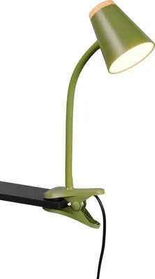 Zdjęcie produktu dla Lampka zaciskowa LED, elastyczna, zielonkawa, wys. 33 cm