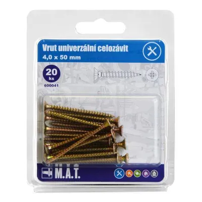 Image de vis un.all thread 4,0x 50mm ZZ (20pcs)