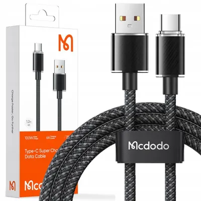 Zdjęcie produktu dla Mcdodo Kabel Usb-C Szybkie Ładowanie Do Samsung Ładowarka Usb Typ C 100W 1M
