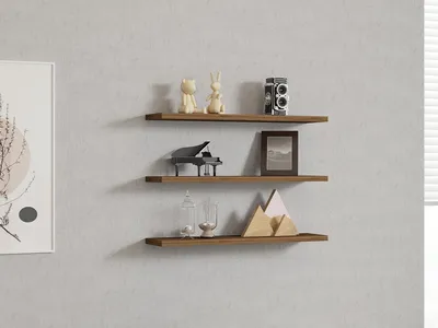 Produktbild von Skye Decor, Boss - Walnut, Wandregale, Nussbaum, 60 x 1,8 x 14,5 cm